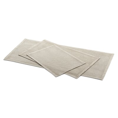 Badematte Perlmuster, Hellbeige, 50 × 70 cm