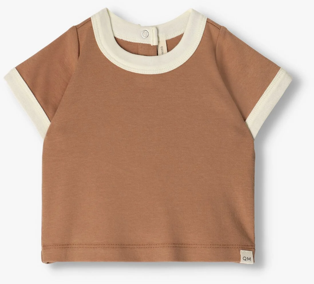QUINCY MAE bruine quincy mae t-shirt ringer tee