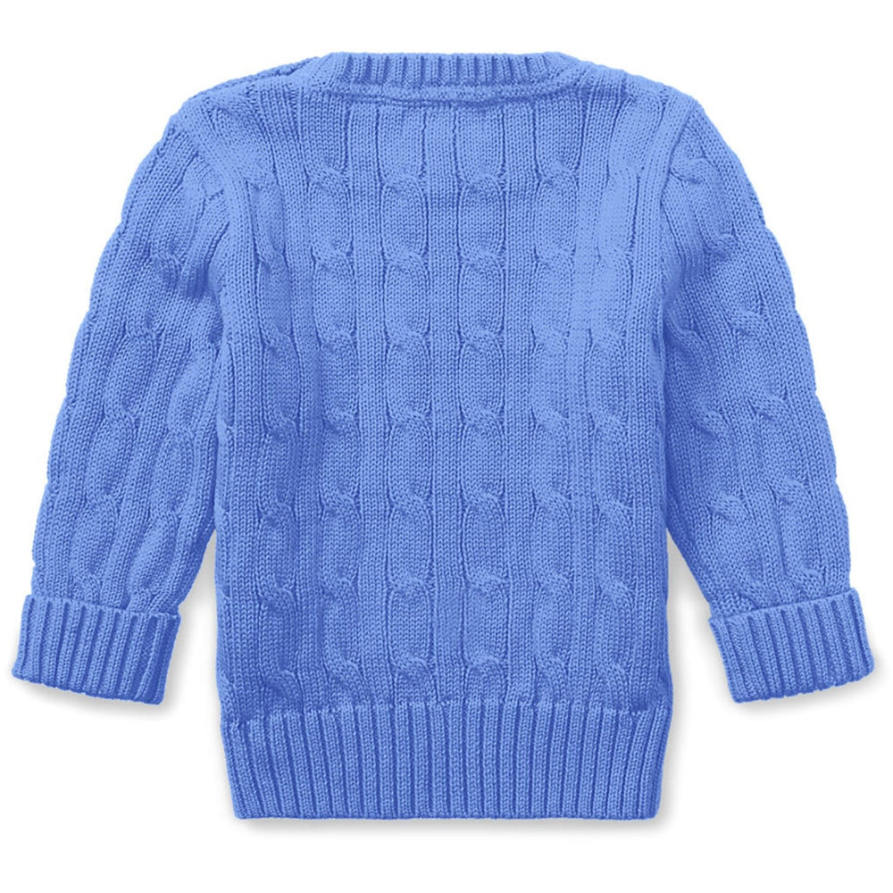 Køb Ralph Lauren Baby Harbor Island Blue Cable Sweater