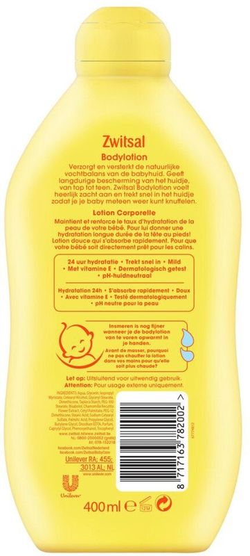 Zwitsal - Bodylotion - 400ml