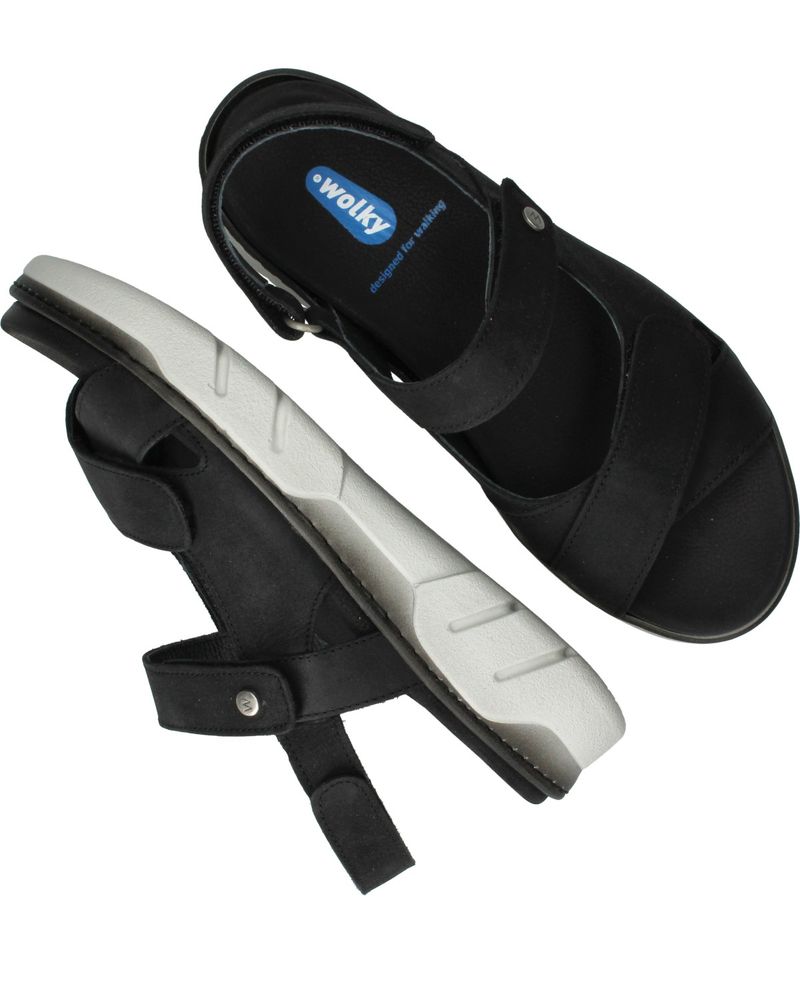 Wolky Rapid Gobi Sandalen Zwart Dames