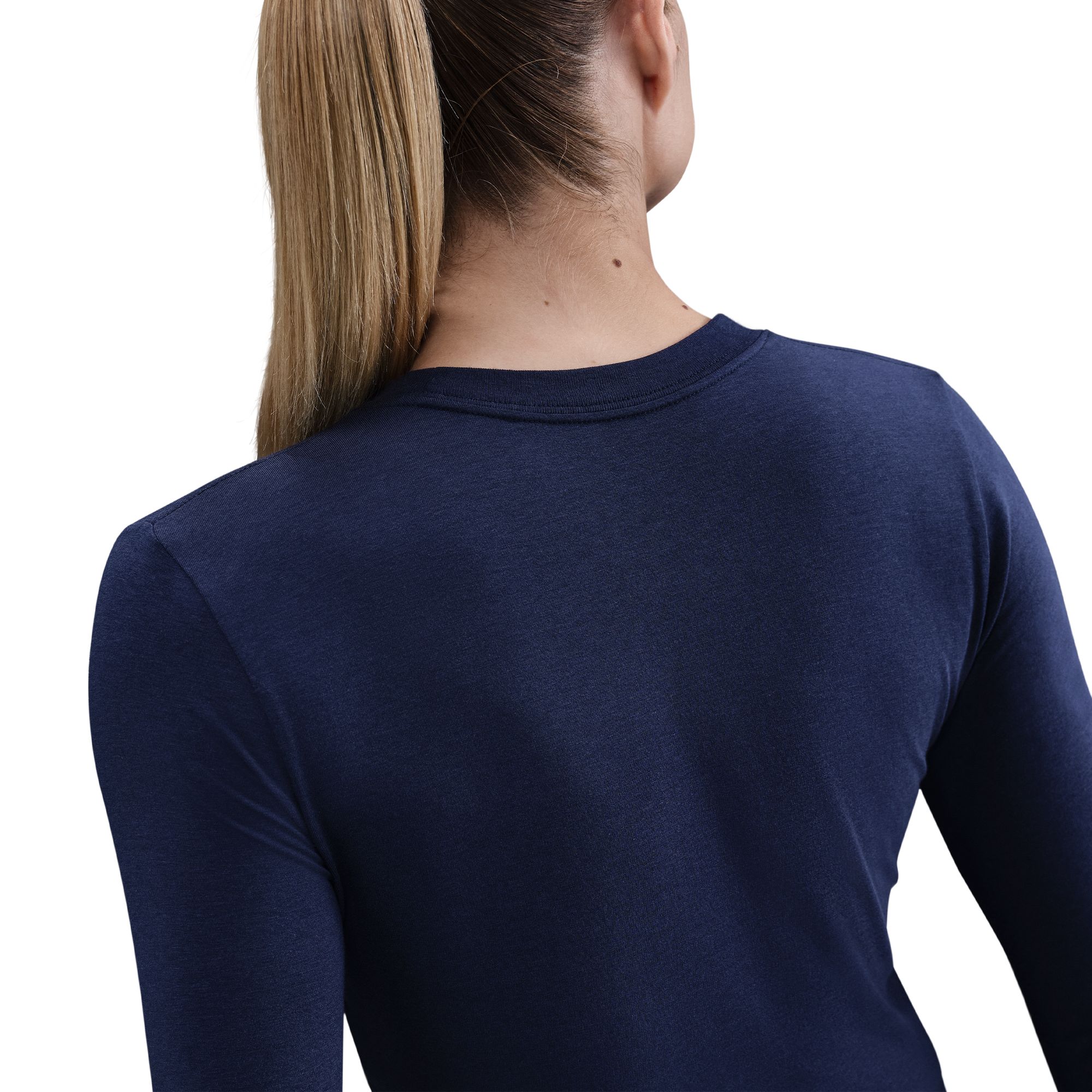 Sportswear Chill Knit LS Cropped Tee Dame 411/Midnight/Sail