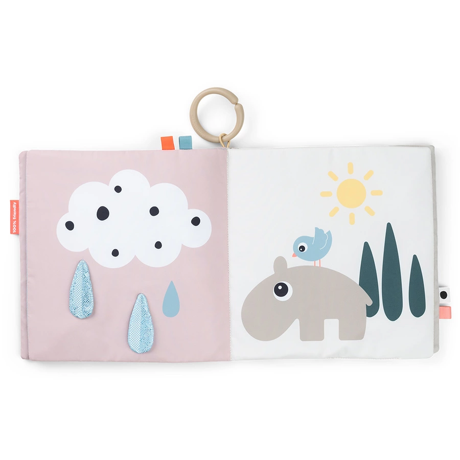 Done by Deer™ Tummy Time Stoffbuch Deer Friends, bunt