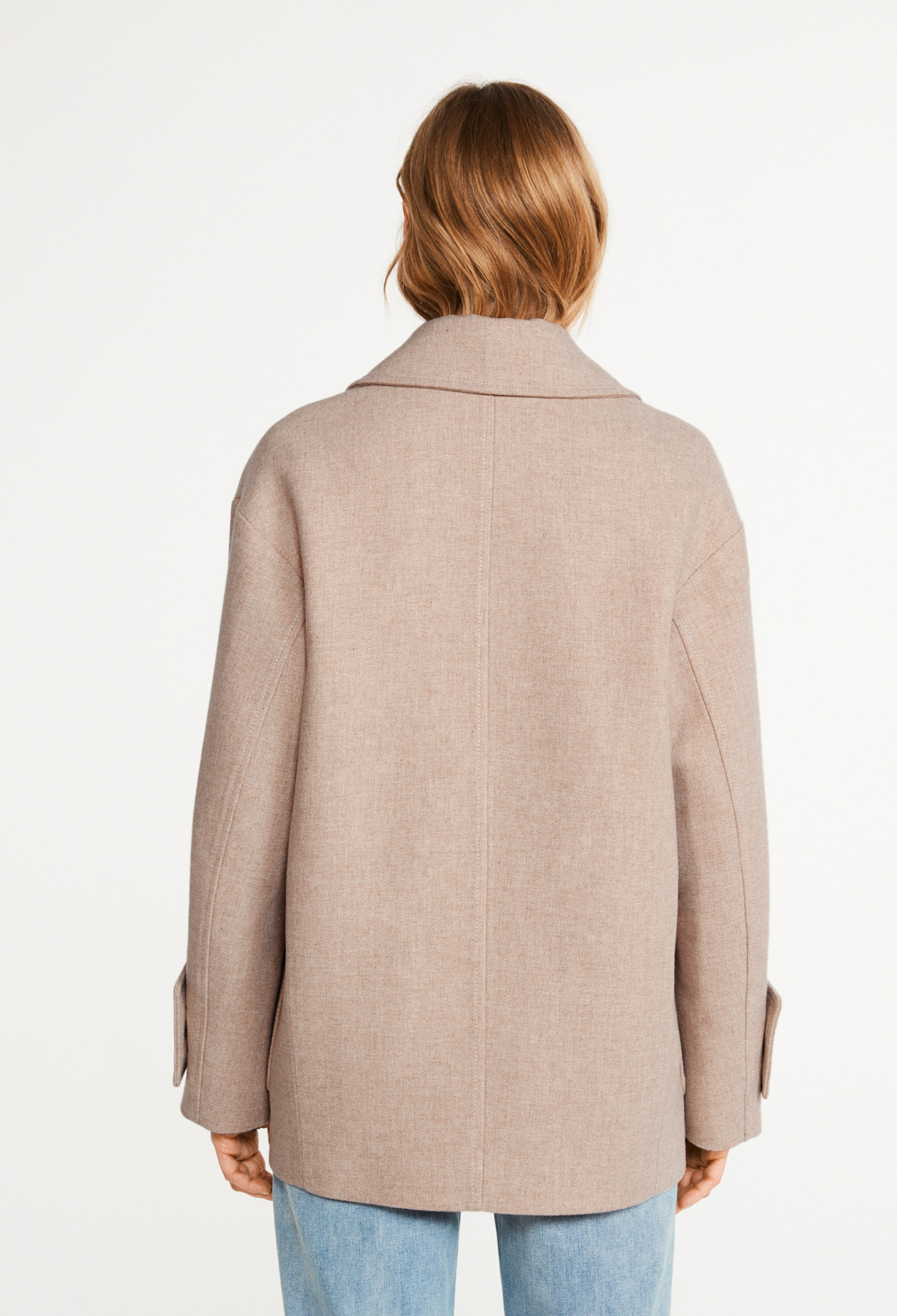 Caban oversized en laine