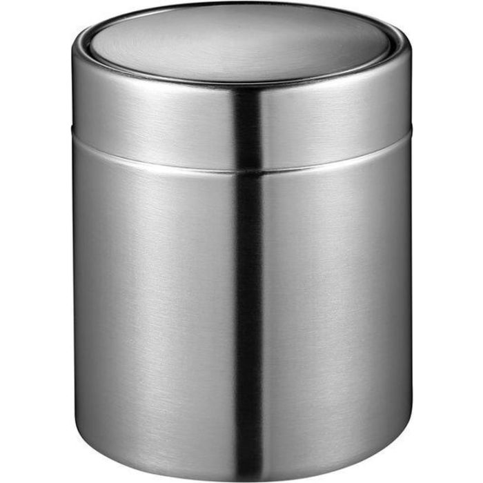 Afvalbakje EKO Fandy tafelmodel met swingdeksel 1,5 liter RVS (VB920415)