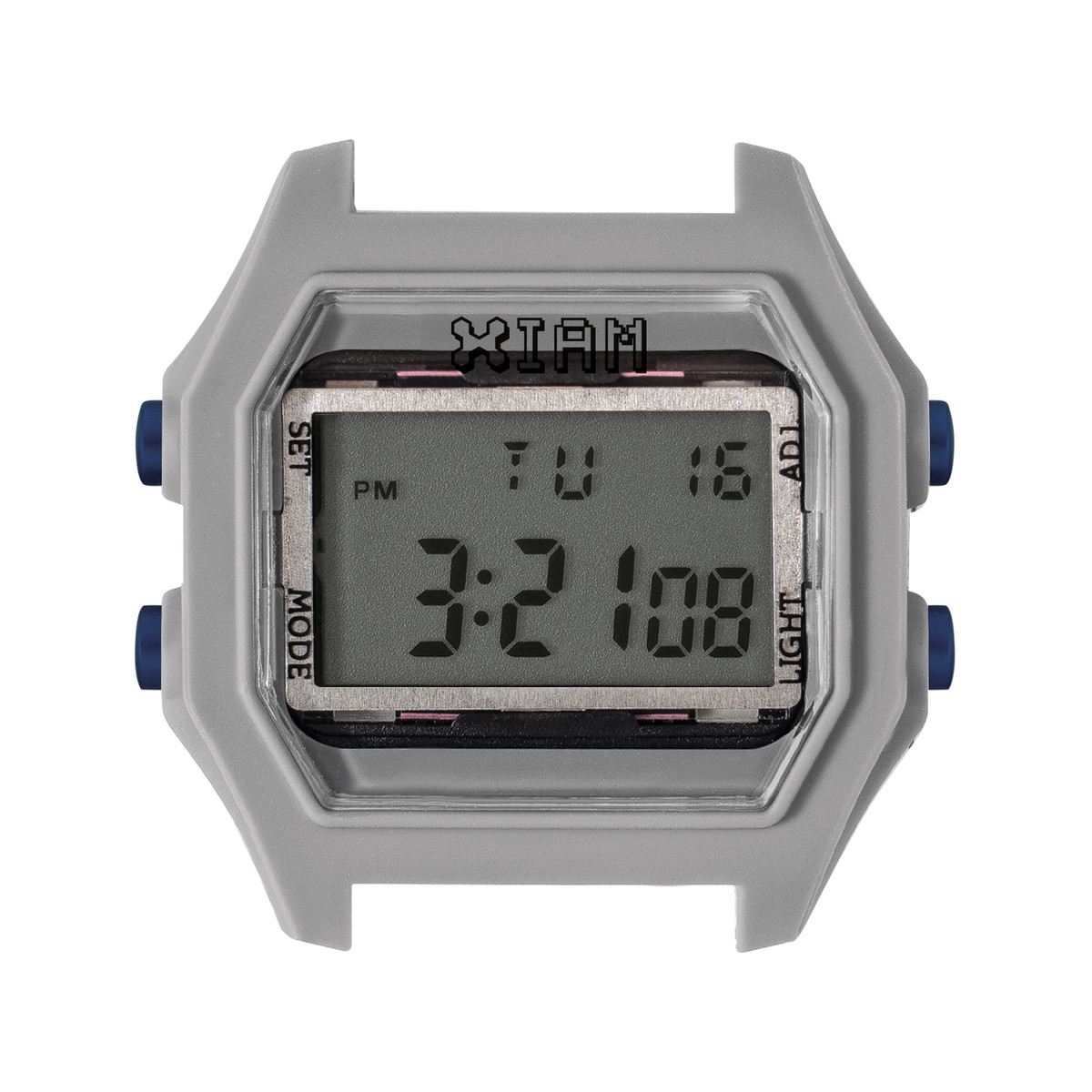 Boître de montre IAM large polycarbonate gris