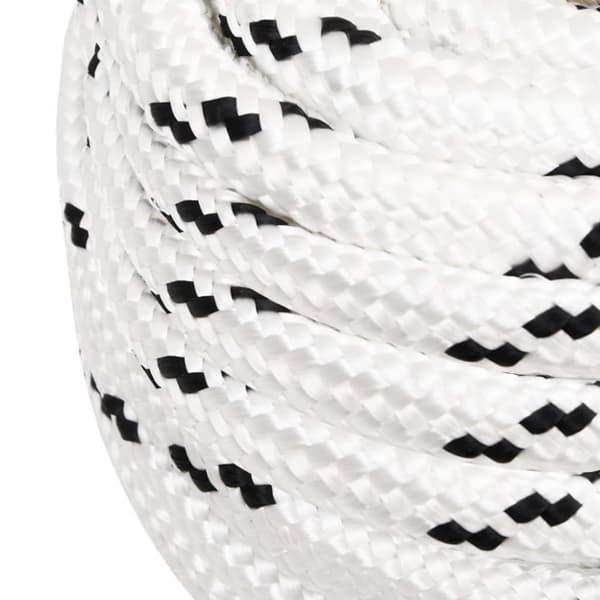 vidaXL Arbeidstau hvit 16 mm 100 m polyester