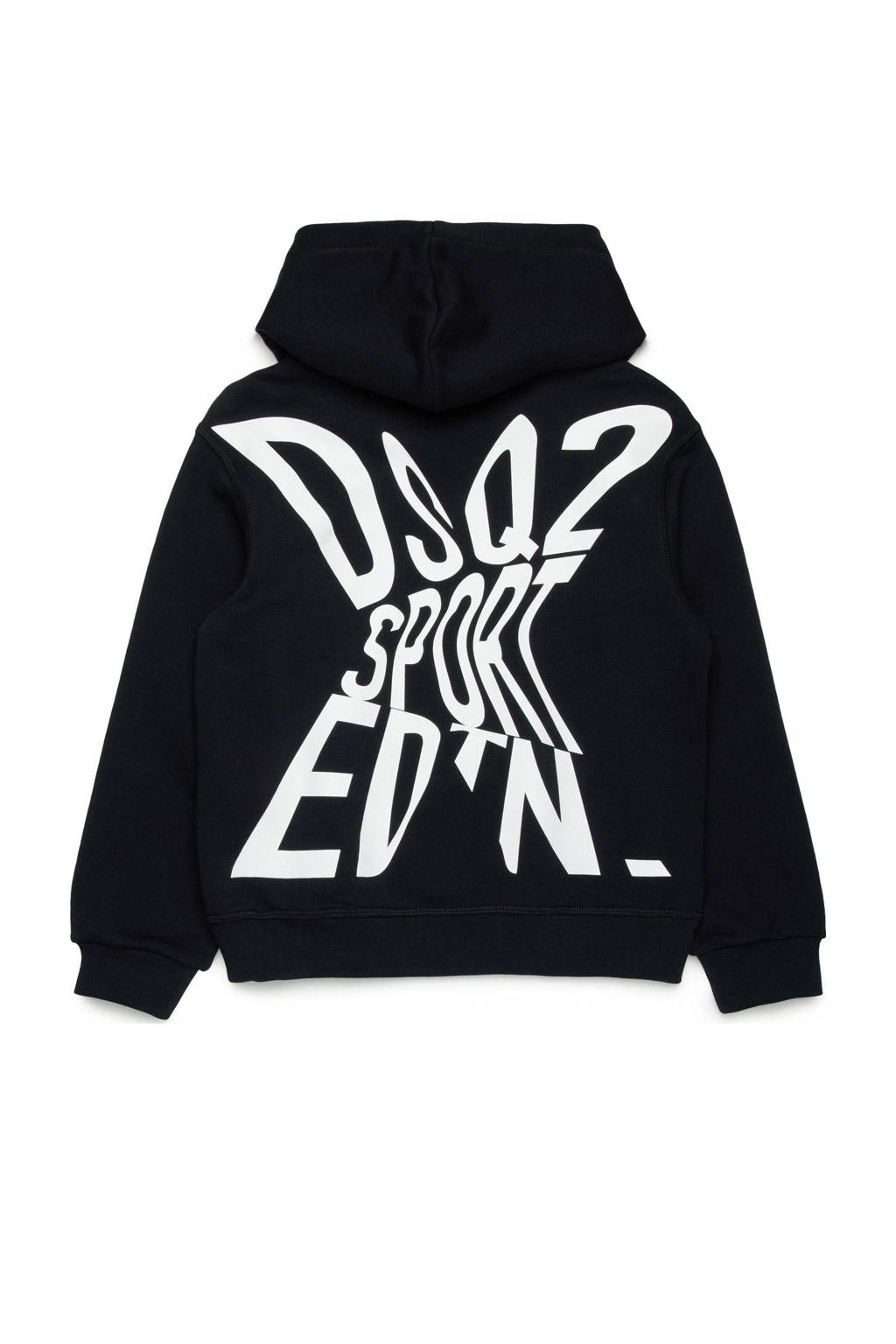 Dsquared2 hoodie met logo zwart