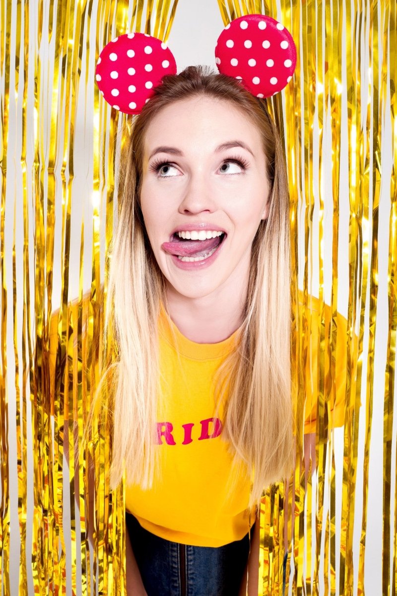 Gouden Deurgordijn Metallic 2,5m