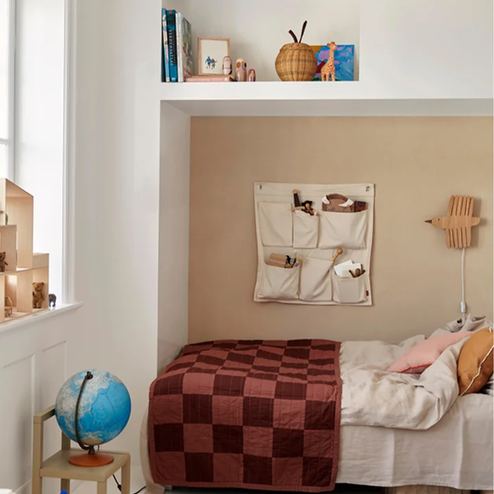 Ferm Living - Canvas Wandorganizer, off-white