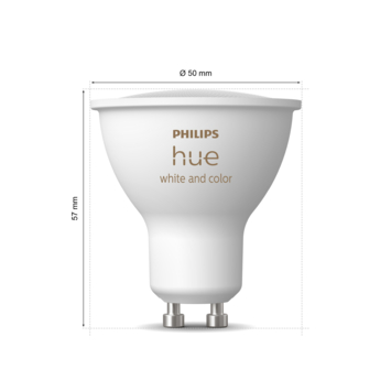 Philips Hue spot - wit en gekleurd licht 4.2W  - 3 spots - GU10