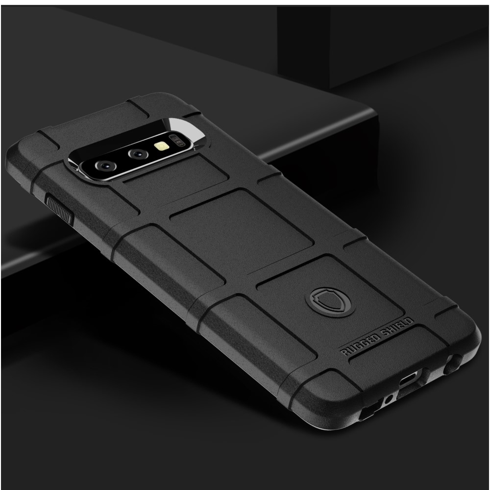 Samsung Galaxy S10 Outdoor Gummi Schutzhülle Anti-Shock - Schwarz