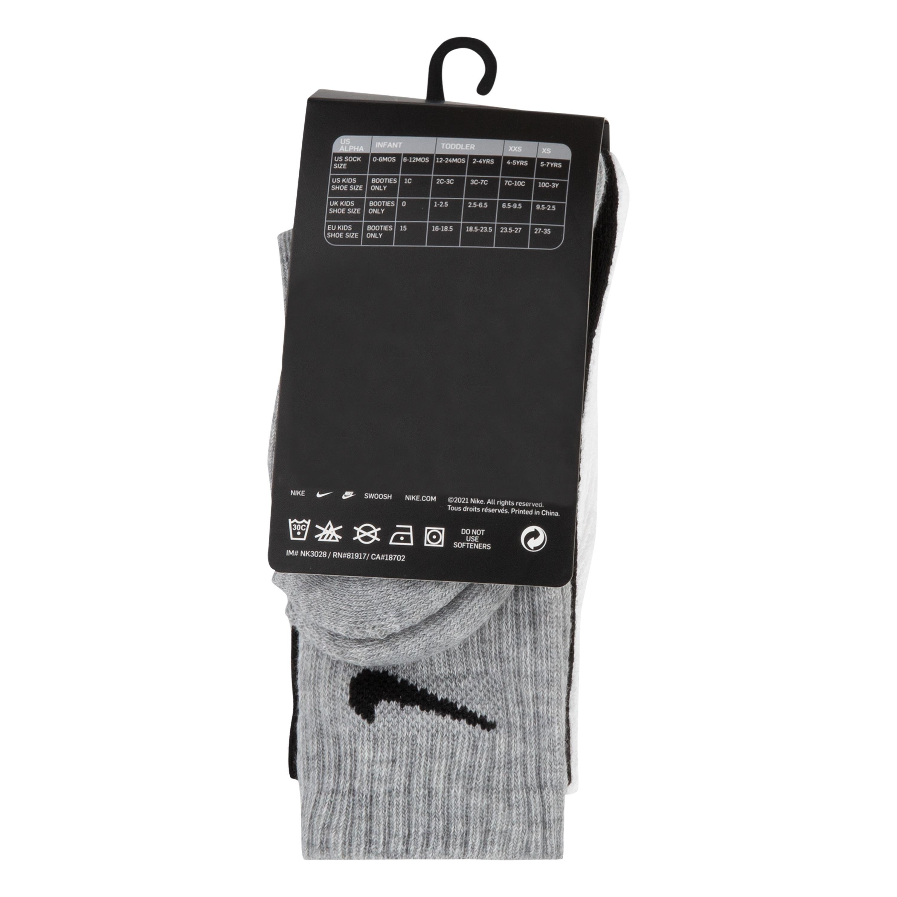 Nike Basic Crew 3Pk Sock Infants