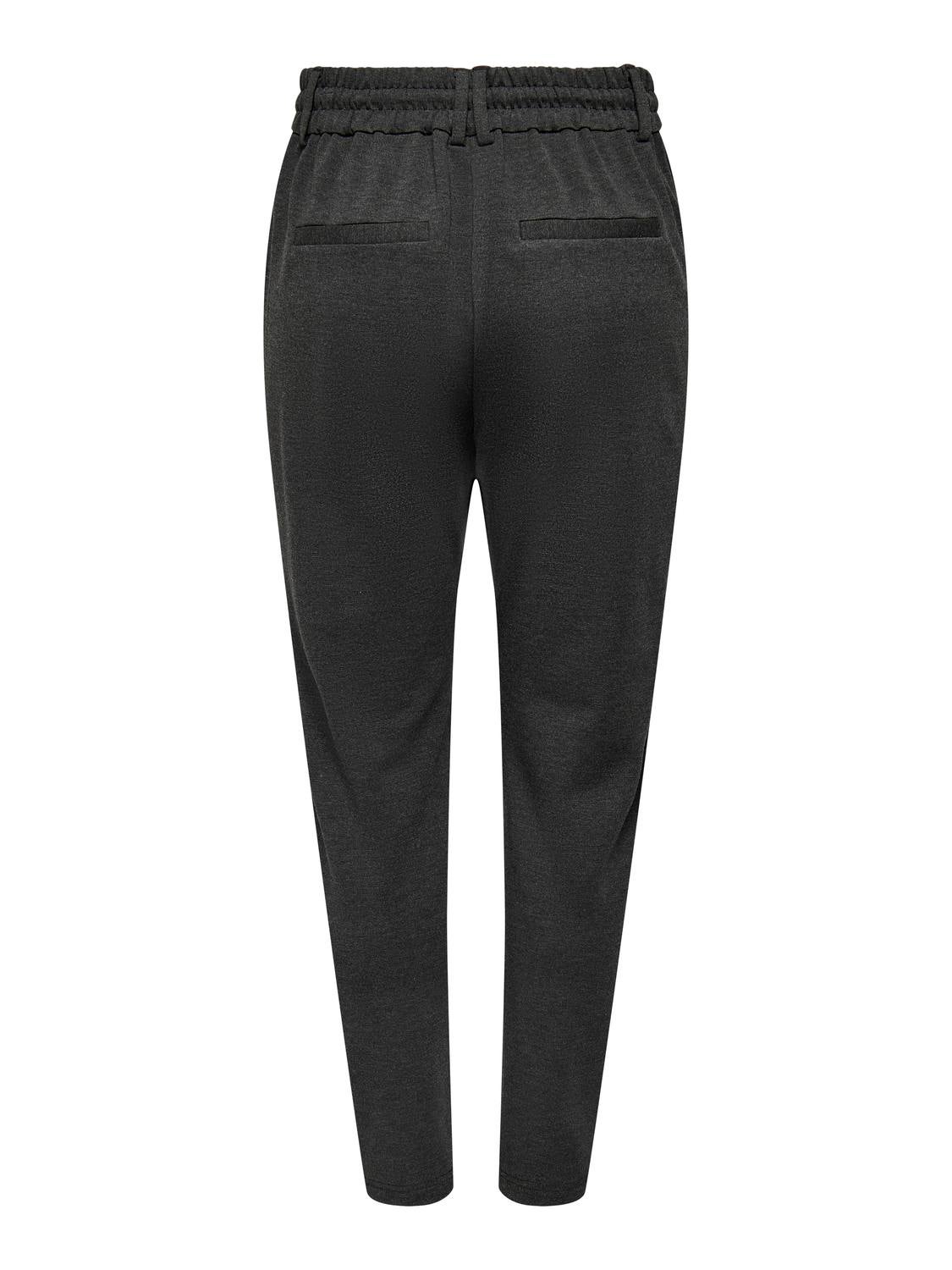 ONLPOPTRASH Mittlere Taille Normal geschnitten Klassische Hose Dark Grey Melange