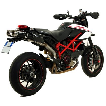 Silencieux Arrow Alu dark Street thunder embout carbone