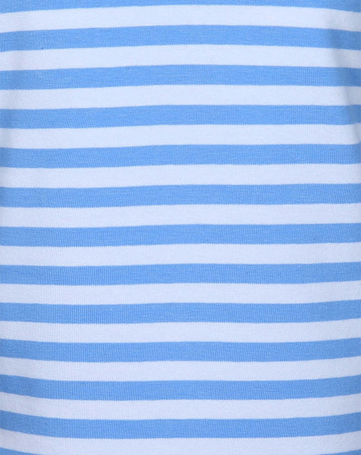 T-Shirt BAGGER BODO gestreift in mittelblau/weiß