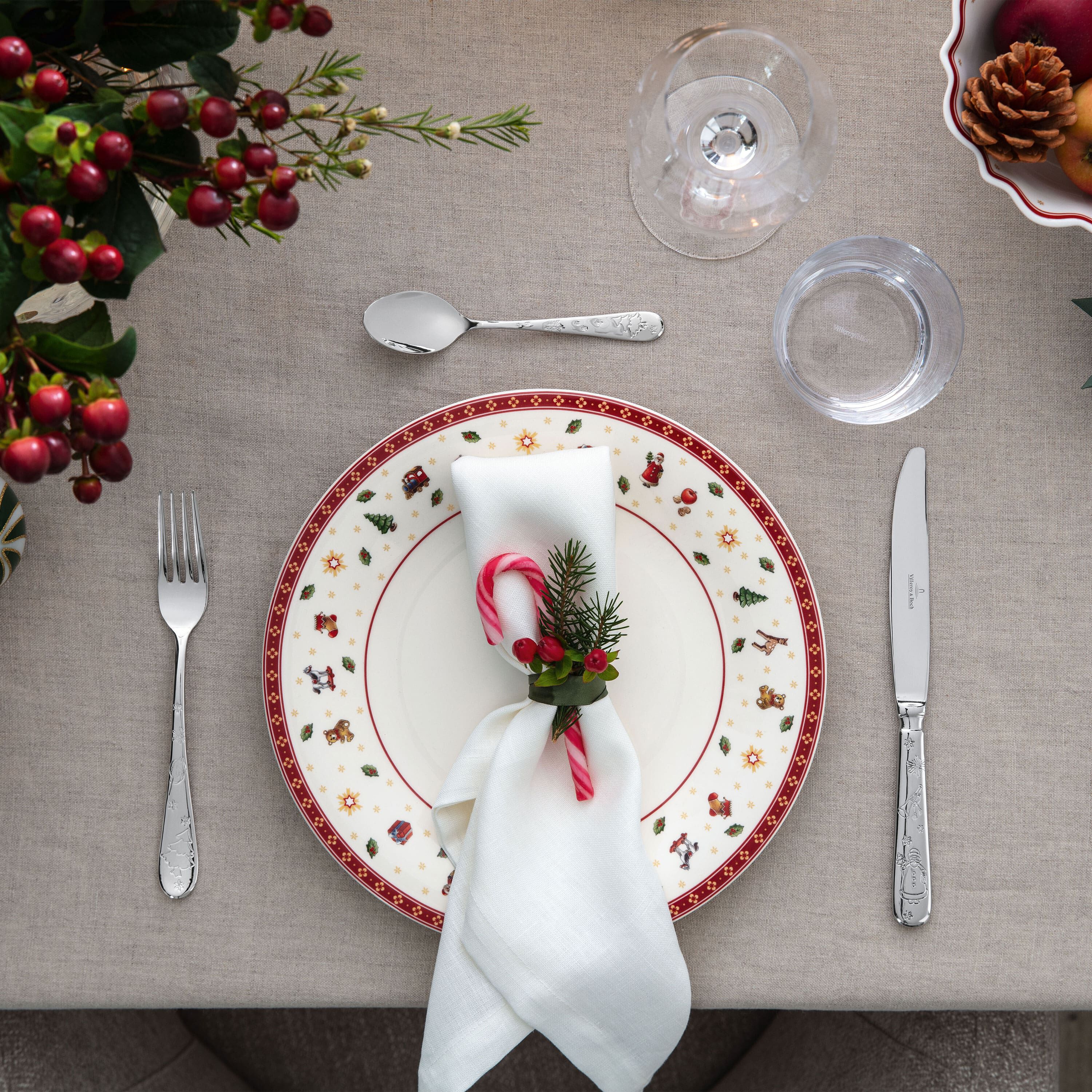 Toy's Delight Dinner plate Red, 10.6'', Premium Porcelain