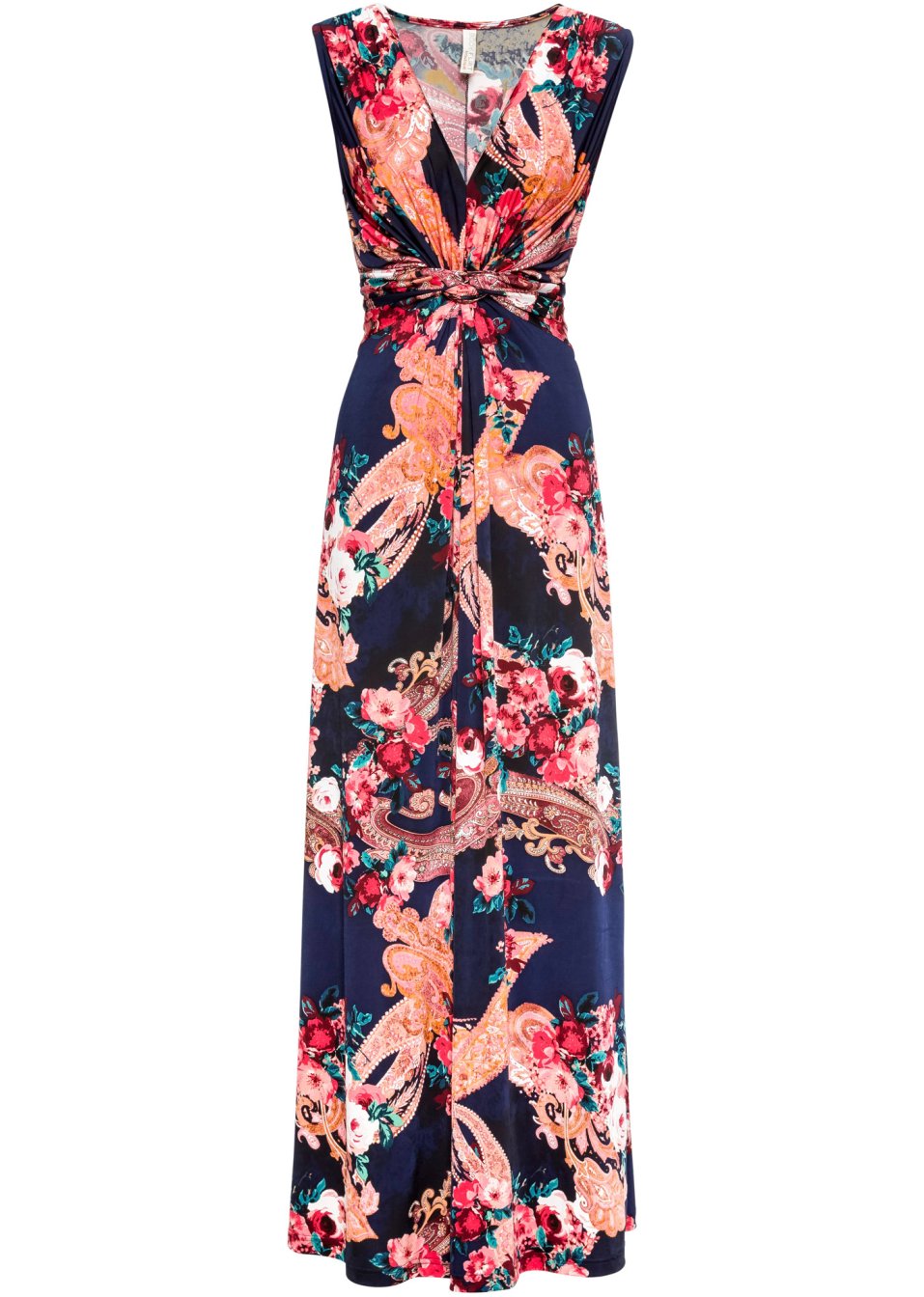Robe longue avec détail croisé