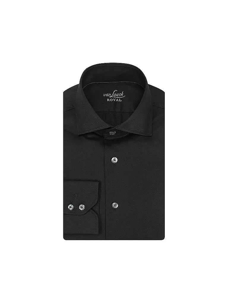 VAN LAACK Hemd Tailor Fit schwarz