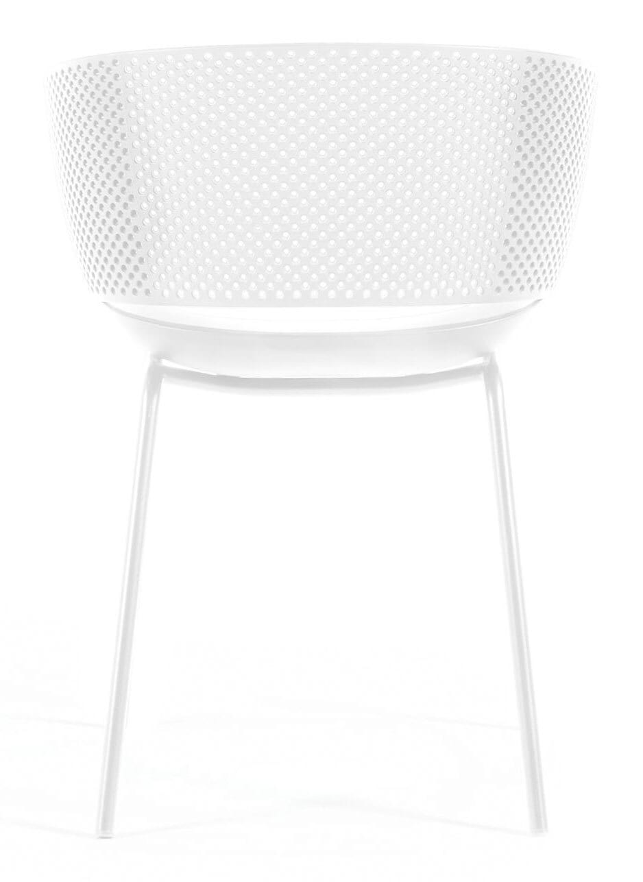 Kave Home Gartenstuhl YERAY 4er Set weiß