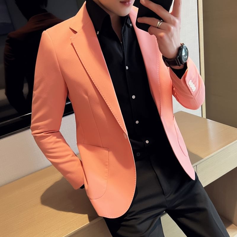 Sheck - Blazer met reverskraag en één knoop