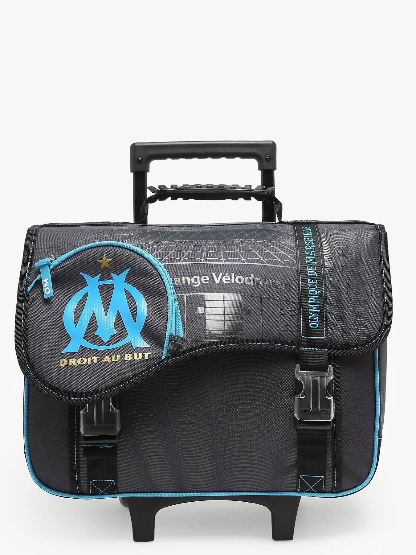 Cartable  roulettes 2 compartiments OLYMPIQUE DE MARSEILLE