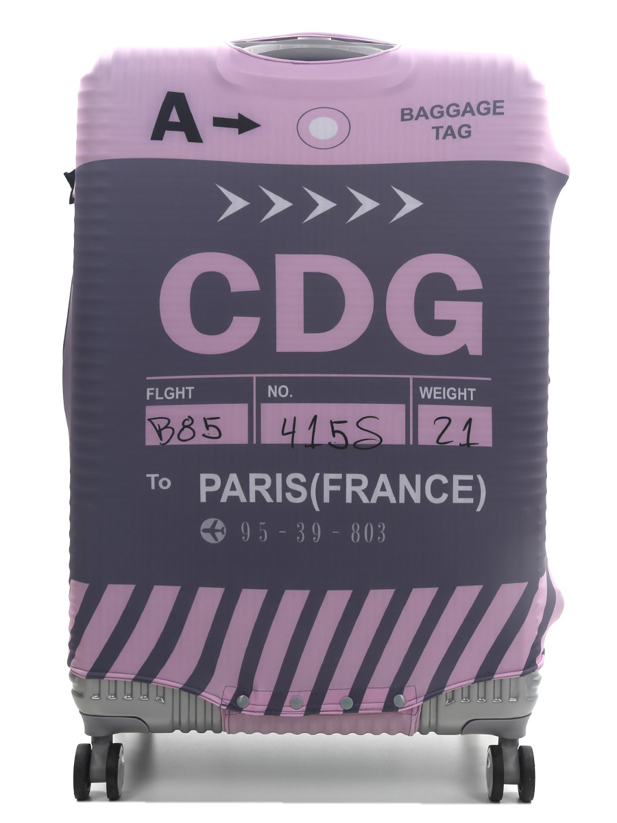 Housse de valise Airtex To Paris CDG - L
