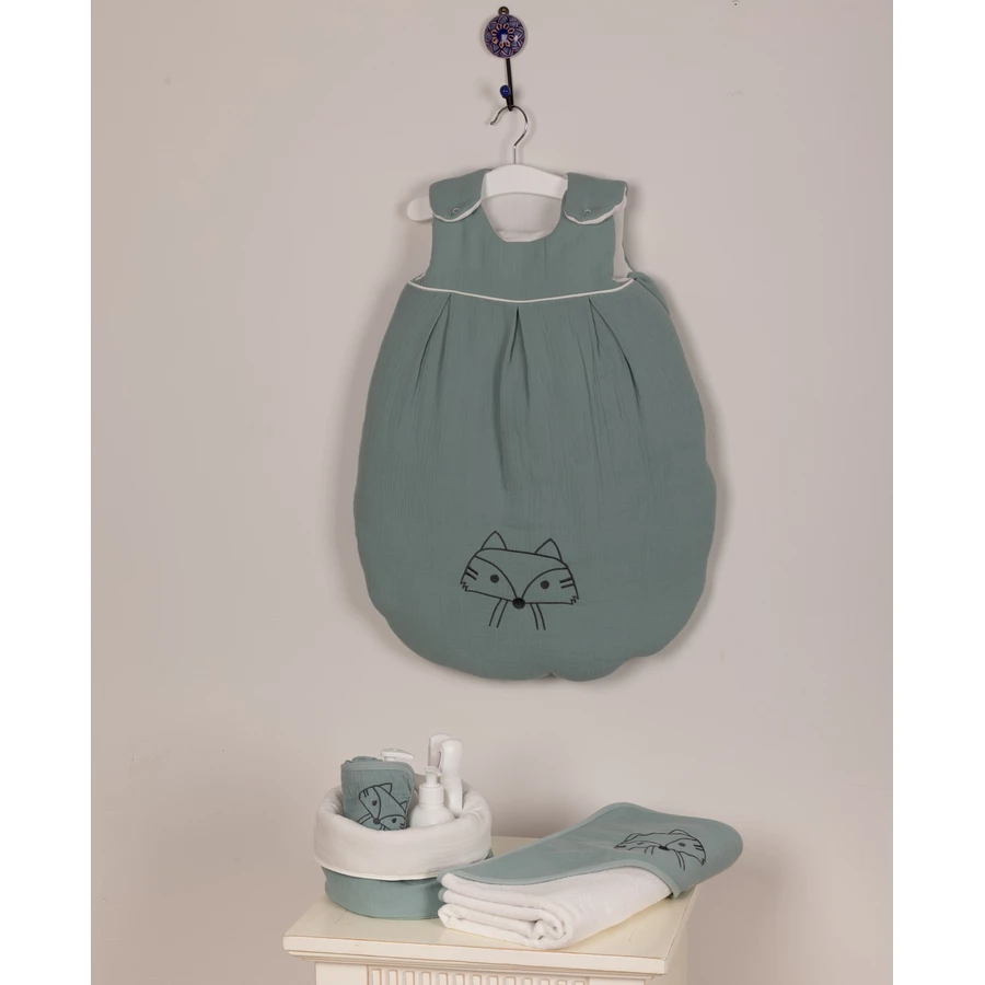 Be Be 's Collection Musselin Sommerschlafsack grün