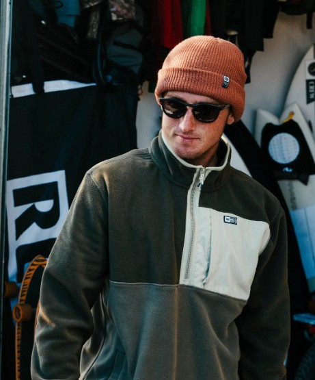 Salty Crew Swellter Polar Half Zip Olive