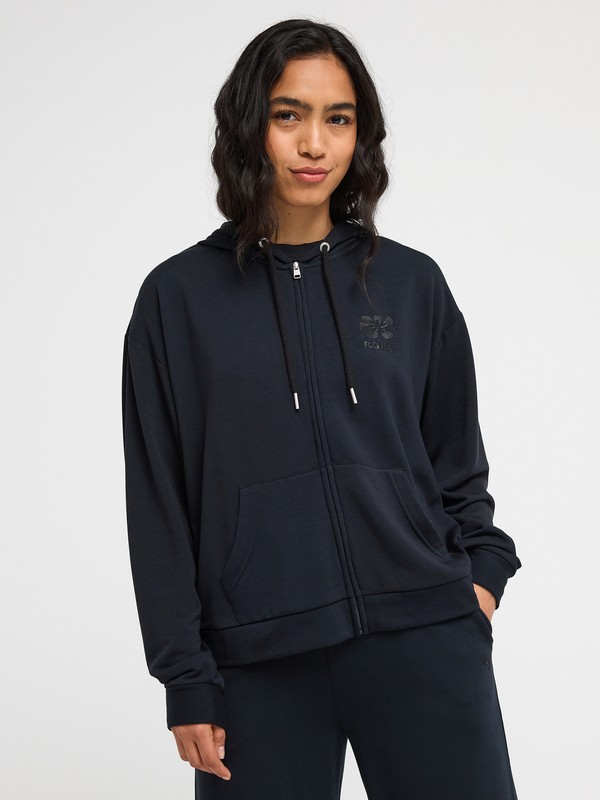 Surfing By Daylight Sweat à capuche zippé Noir Femme