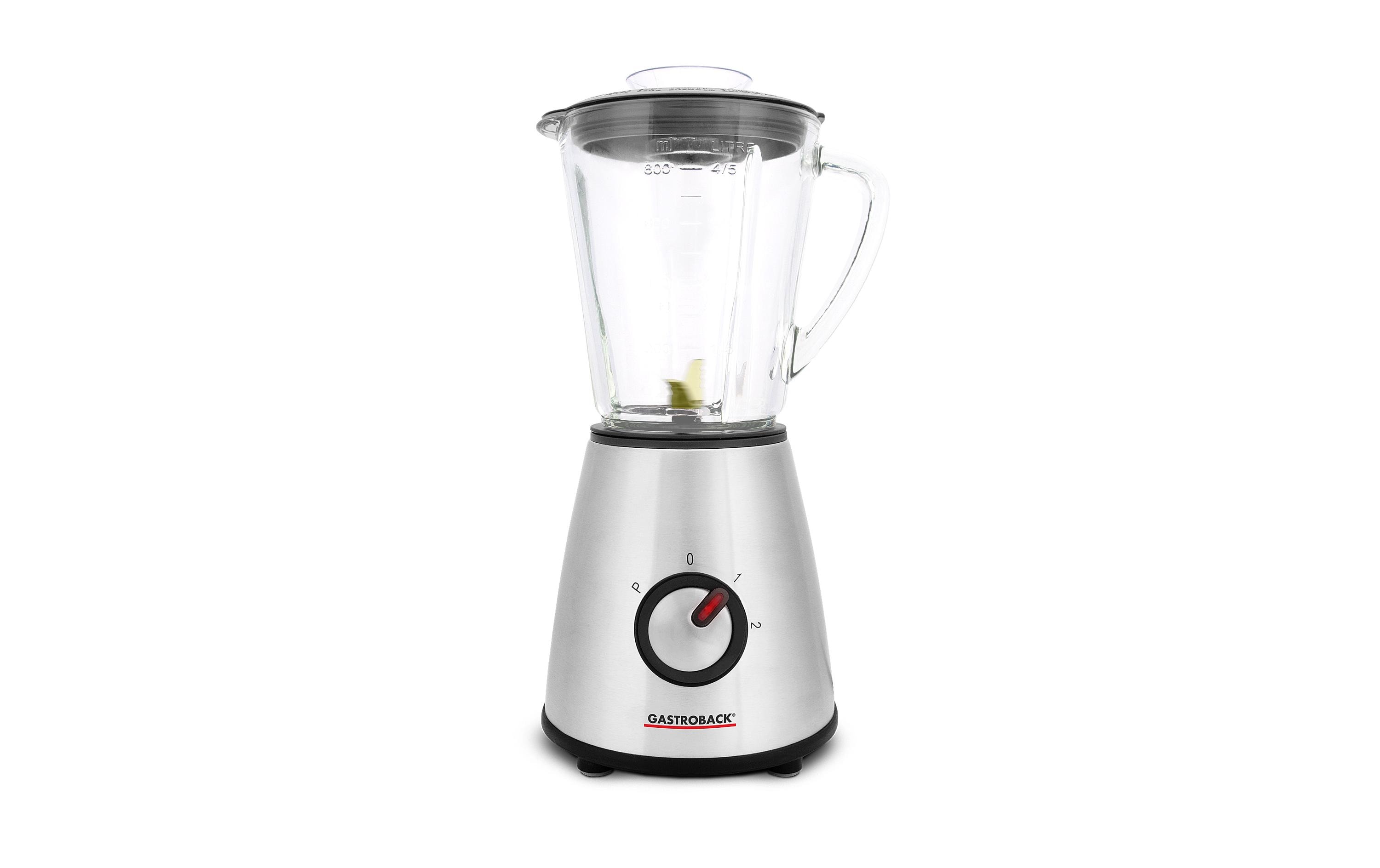 Standmixer Mini SilberStandmixer mit 2 Geschwindigkeitsstufen und Pulse-Funktion