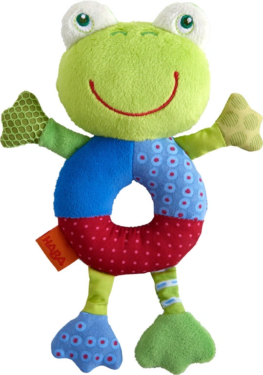 Greifling FROSCH FREDI mit Rassel
