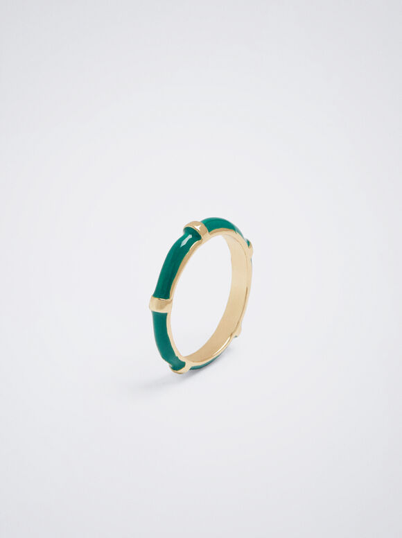 Anillo Esmaltado - Verde