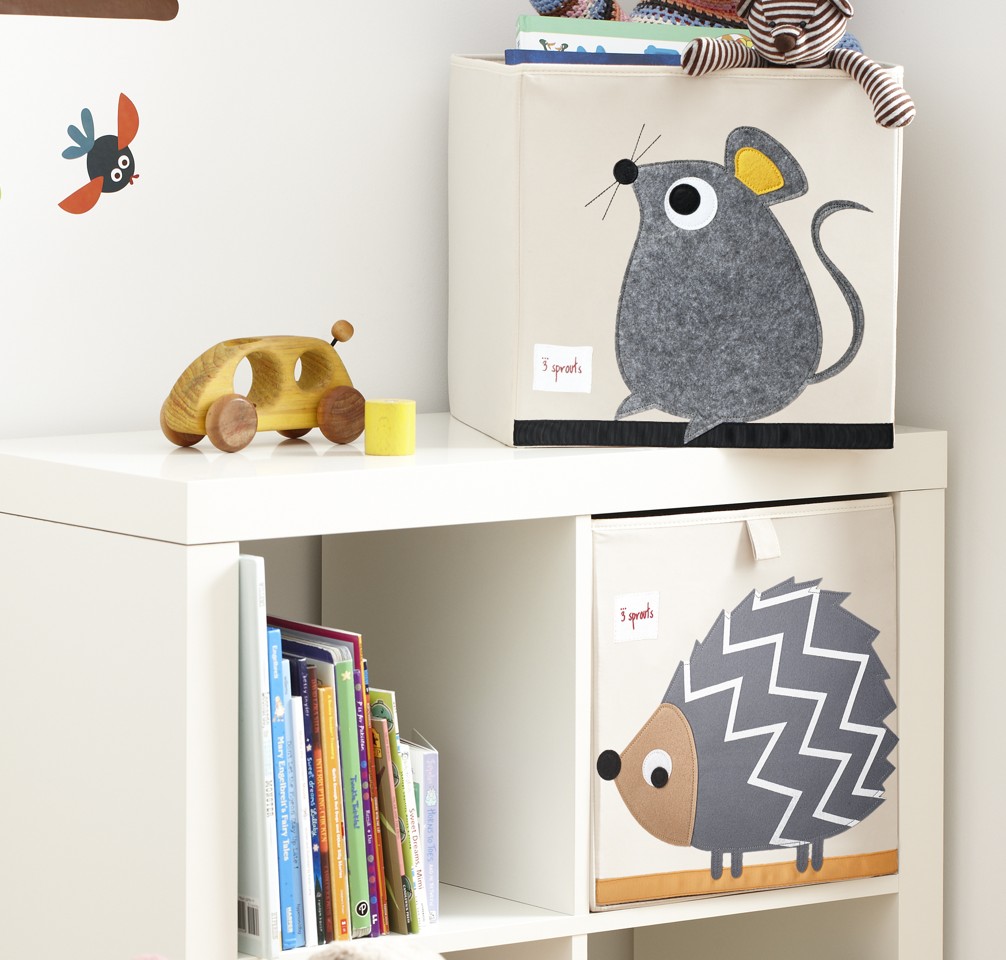 3 Sprouts - Storage Box - Gray Mouse