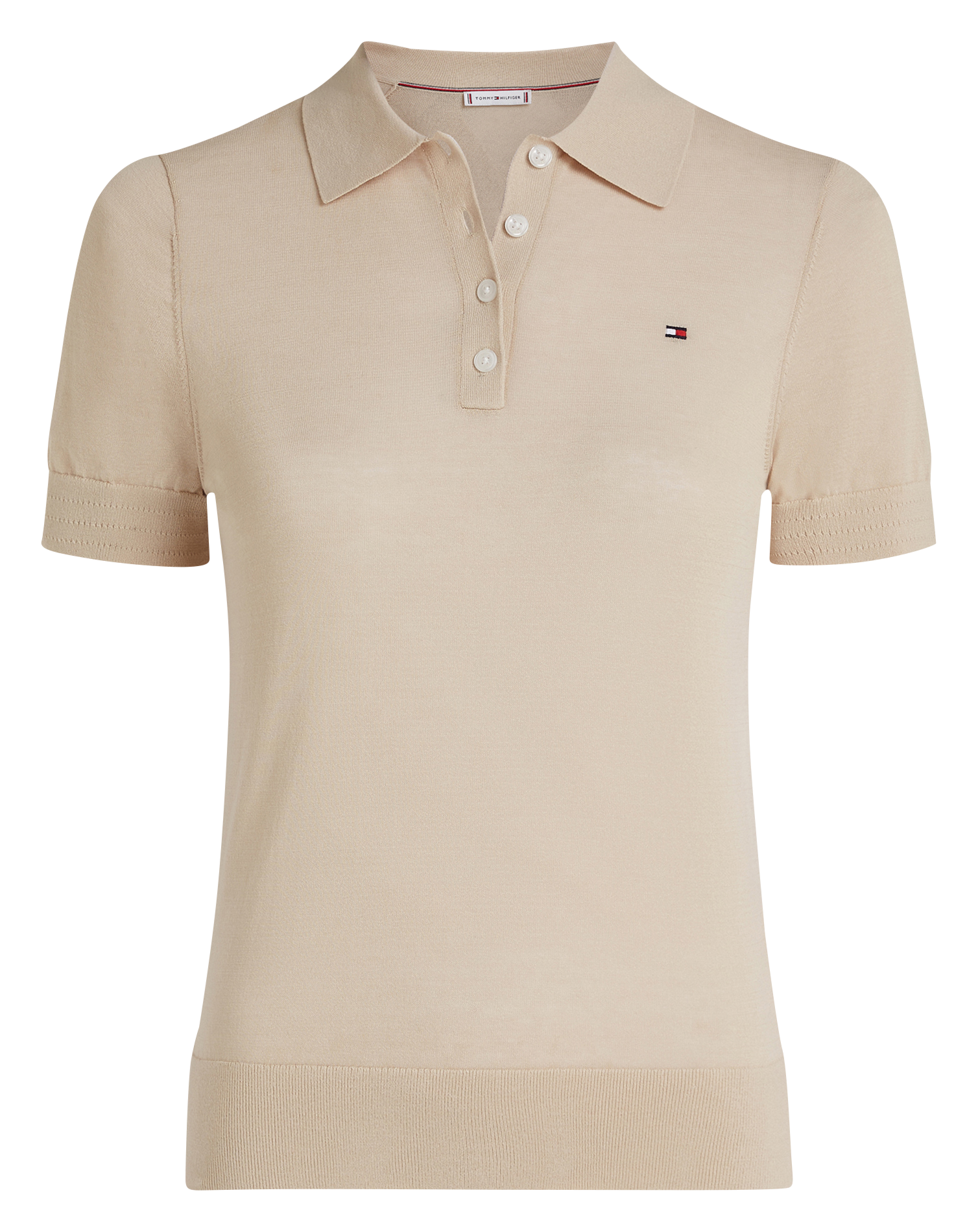 Polo en coton mélangé | Beige