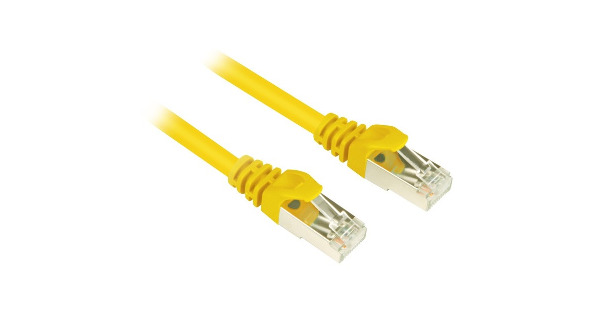SharkoonPatchkabel SFTP, RJ-45 met Cat.6  (Geel, 5 meter)