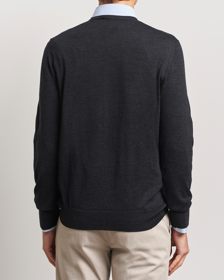 Charles Tyrwhitt Pure Merino Crew Neck Jumper Dark Charcoal
