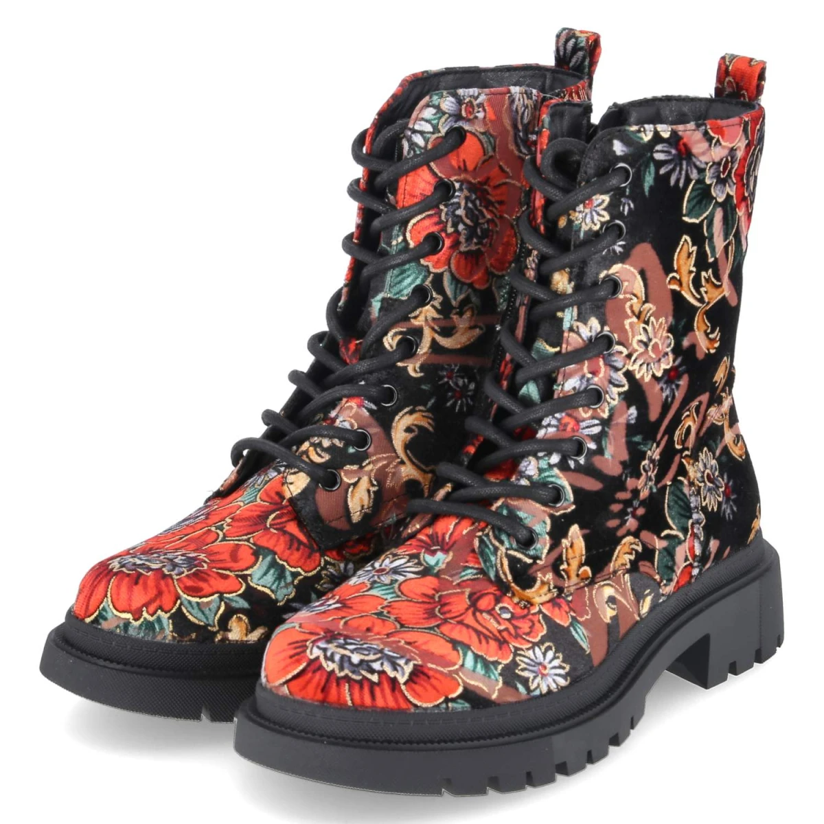La StradaBoots - Velvet Black-Red