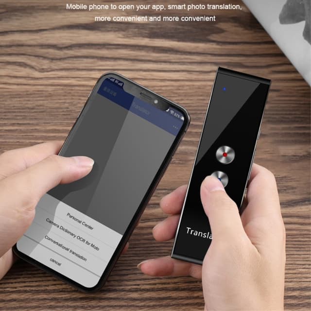 T8+ Bluetooth 40 Sprog Tale Instant Translator til rejselæring