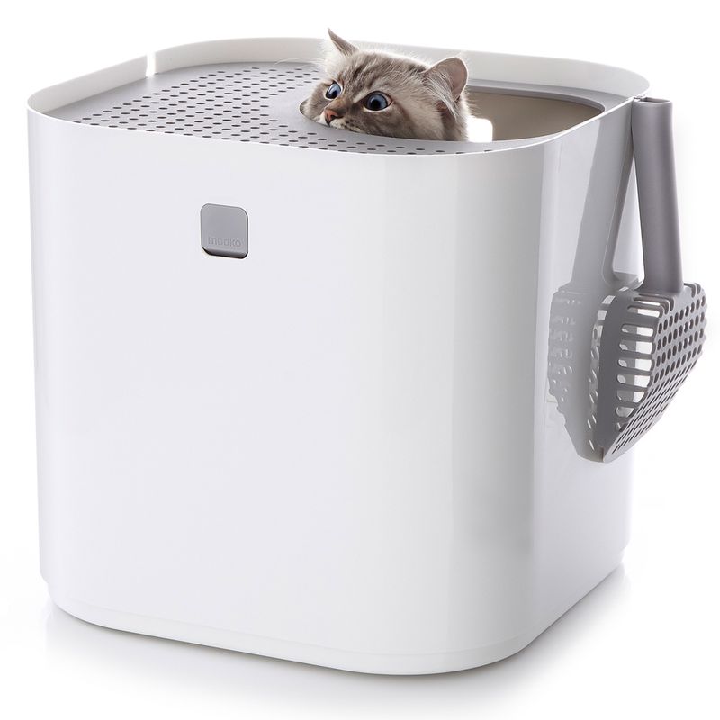 Maison de toilette Modko Modkat, blanc