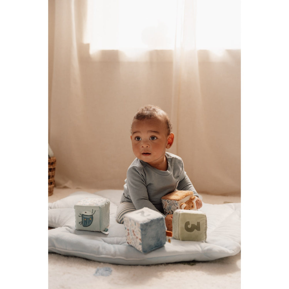 Køb Little Dutch Forest Friends Blue Aktivitetsterninger 4-Pak