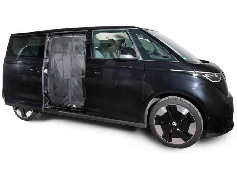 Van Quito Schiebetürenmoskitonetz, fine-mesh VW ID Buzz Schiebetürenmoskitonetz Reissverschluss, VW ID Buzz, Beifahrerseite (rechts), Maschenweite Fine-mesh