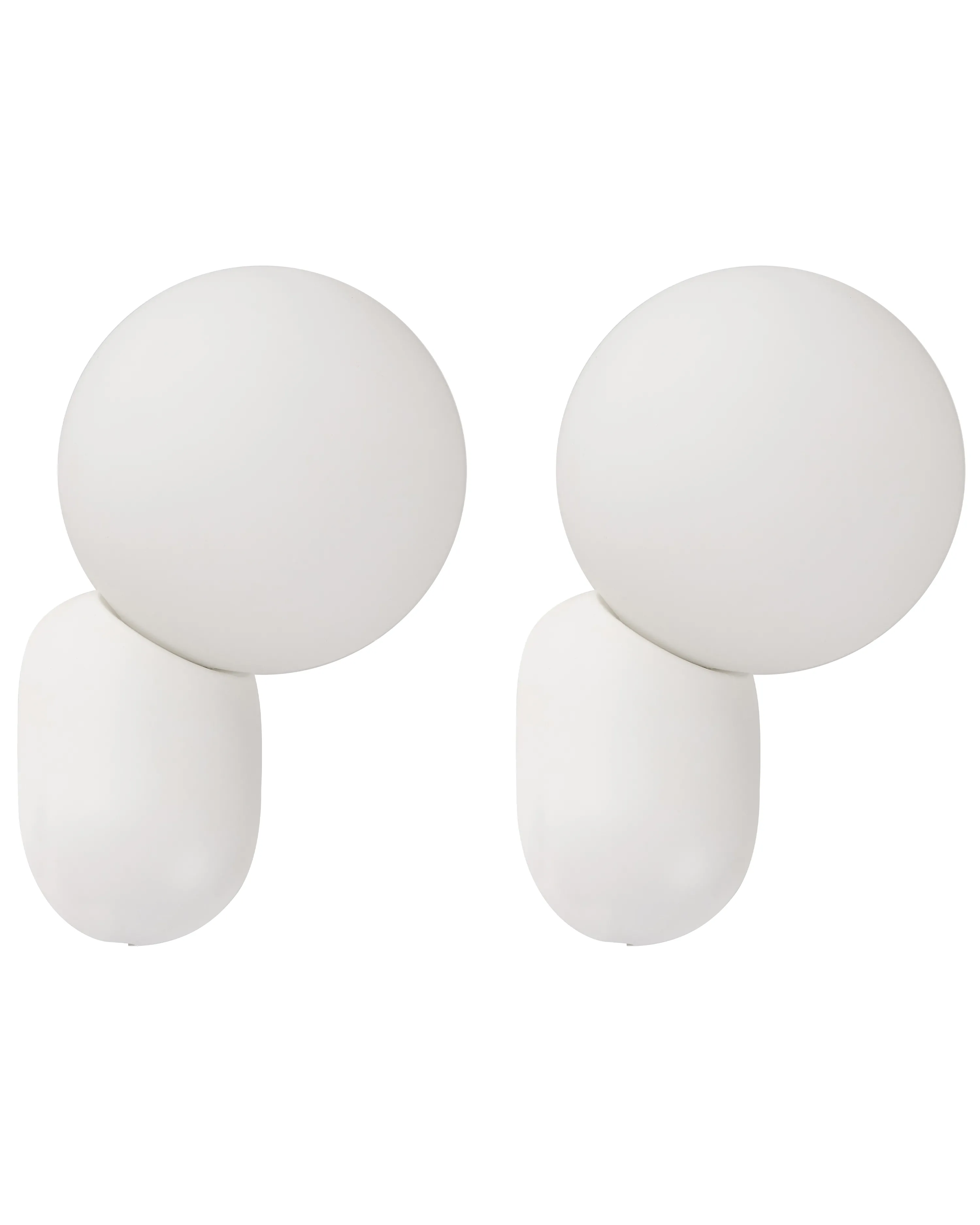 Set van 2 wandlampen HELME Wit