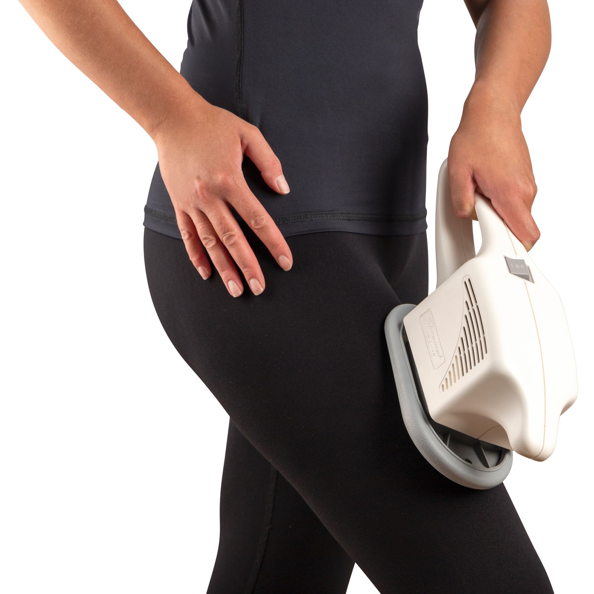 MASPO Vibramat de Luxe professionelles Großflächenmassagegerät mit 2 Massageaufsätzen