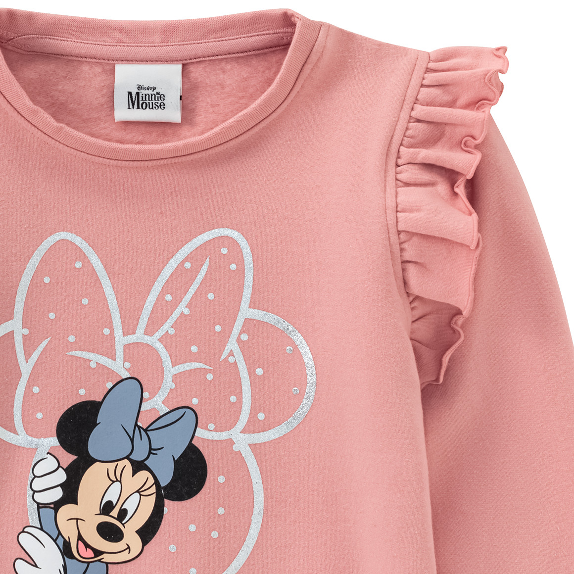 Topolino Minnie Maus Sweatshirt mit Rüschen rosa