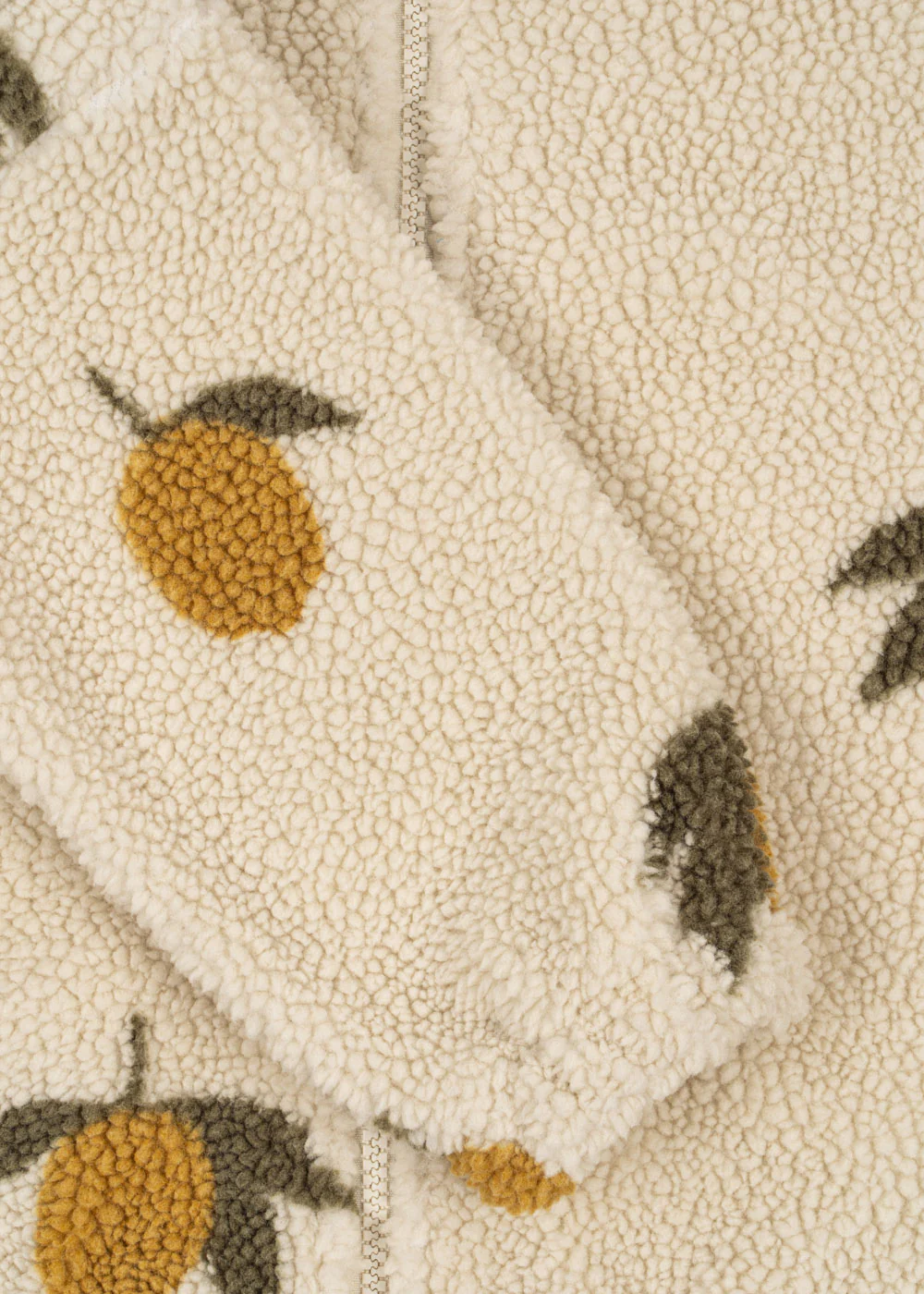 Jody teddyjakke - mon grand citron sage - 12M