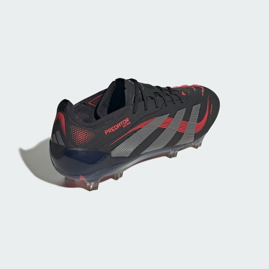 adidas Predator Elite FG Stealth Victory - Noir/Gris/Lucid Red