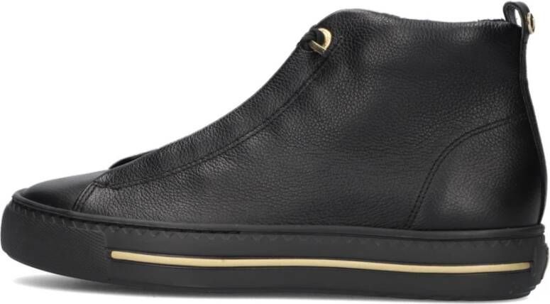 PAUL GREEN Hoge Sneakers Dames 5283 Maat: 38 5 Materiaal: Leer Kleur: Zwart