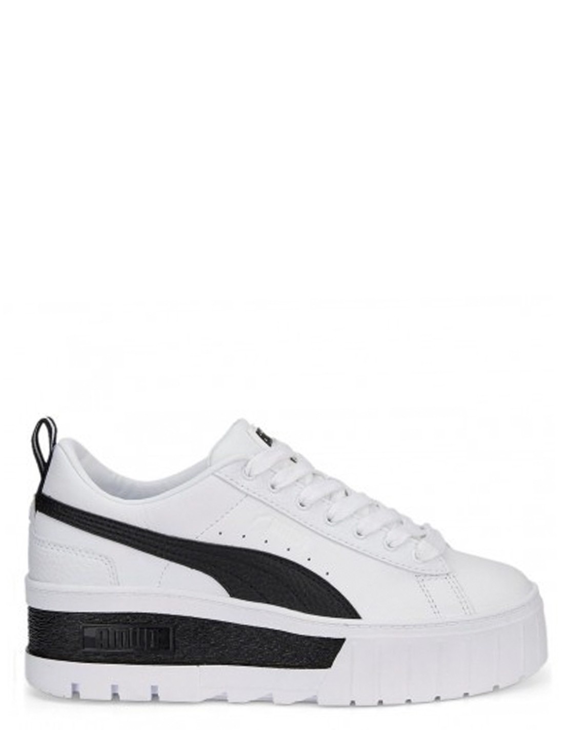 puma Sneakers compensées femme mayze blanc/noir