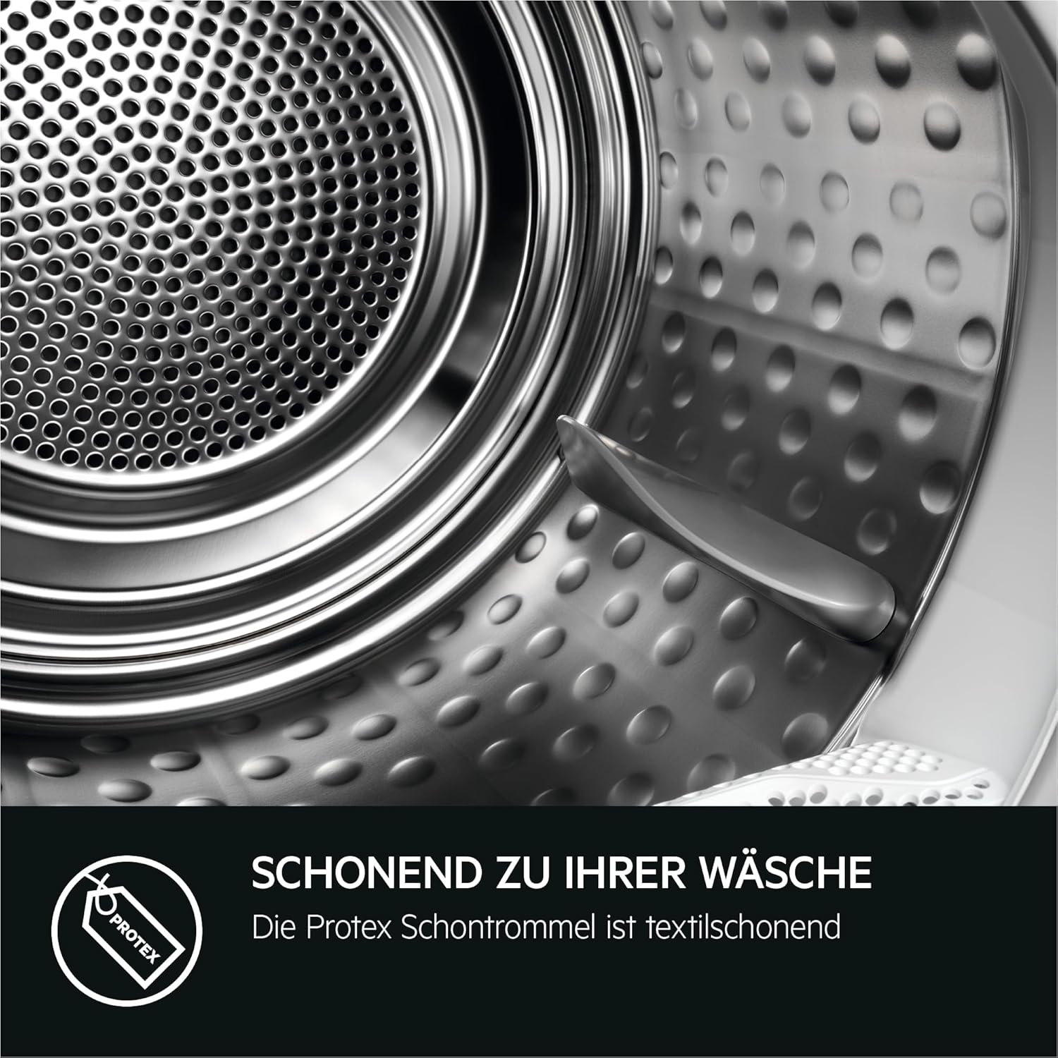 AEG Wärmepumpentrockner 8 kg, Serie 7000 SensiDry: Schonendes & energiesparendes Trockenverfahren, neue Energiekl. D, Mengenautomatik, Schontrommel, wechselende Drehrichtung, Knitterschutz, TR7T61580